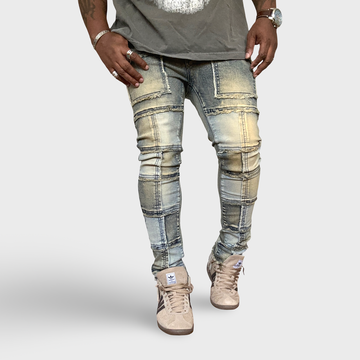 Patchwork Skinny Jeans